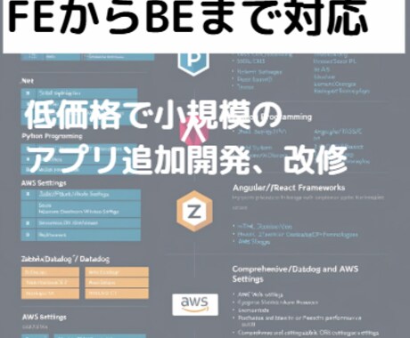 既存アプリの追加機能開発、修正を手伝います フロントからバックエンドまで対応しています イメージ1