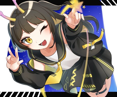 期間限定価格！！かわいいイラストお描きします 活動用、動画用、など鮮やかな色味のイラストを作成します！！ イメージ1