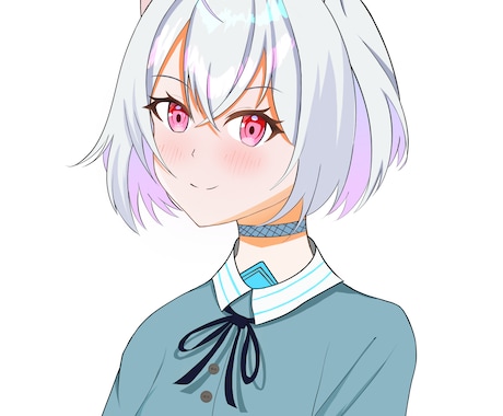 美麗アニメ塗りでSNS用アイコンや一枚絵を描きます SNSや活動者さんにオススメ！商用利用可能(別途オプション) イメージ1