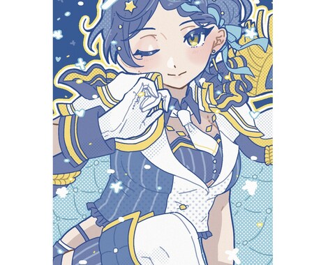 商用OK ポップで可愛い女の子のイラスト制作します 配信やSNSでの活動用イラスト等制作いたします。 イメージ2
