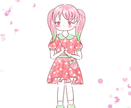 かわいいミニキャラ描きます ふわふわかわいいミニキャラ！アイコン等にいかがですか？ イメージ2