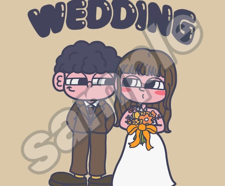格安！ ポップでかわいいイラスト描きます 結婚式、プレゼント、アイコン、YouTube…にぜひ！ イメージ2