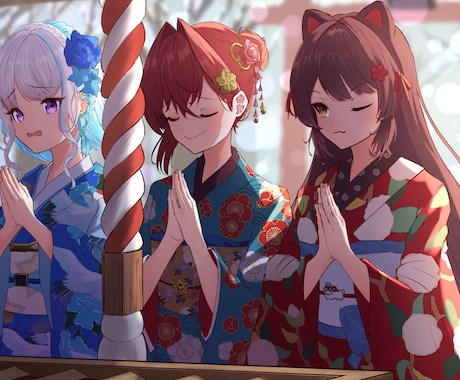 雰囲気のある可愛いイラストを描きます SNSのアイコンや一枚絵など幅広くお受けいたします。 イメージ1