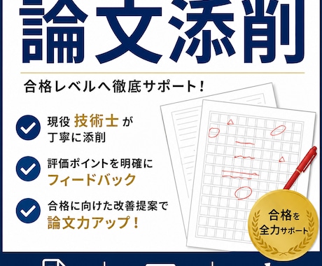 技術士二次試験の論文を添削します 一発合格者が合格する論文へ導きます イメージ2