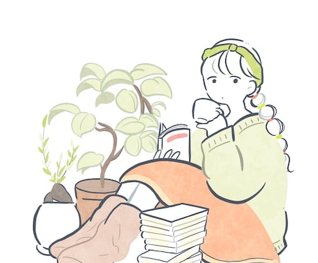 ゆる〜いイラスト作成をします シンプルでゆる〜いイラスト作成致します。お気軽にどうぞ イメージ1