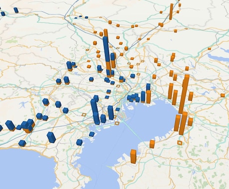 超簡単！商圏分析用マッピング画像作成します ソフトウェア必要なし。郵便番号や住所データだけで簡単商圏分析 イメージ1