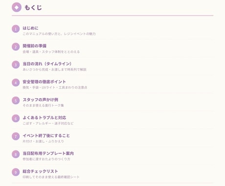 レジンイベントを開催する具体的方法をお伝えします 開催マニュアル。安全面配慮あり、子供対象にも対応した内容です イメージ2