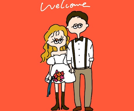 ポップでオリジナルなウェルカムボードを作成します お二人だけのオリジナルボードで結婚式を華やかに♩ イメージ2
