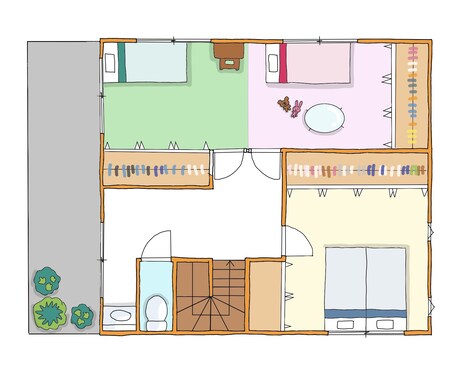 目を惹く手書き間取り図描きます 他社との差つけませんか？最近流行りの手書き間取り図 イメージ2