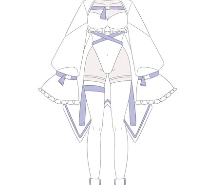 オリジナルキャラクターを制作いたします 衣装デザインだけでも！シンプルなデザインに一癖！ イメージ2