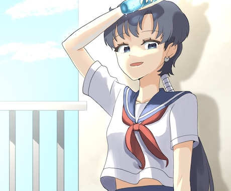 中高生くらいのかわいい女の子を描きます かわいい女の子のイラストで癒されませんか？ イメージ2