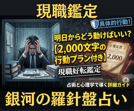 今の職場で自分らしく輝くための戦略を占います 【現職鑑定】西洋占星術×数秘術×タロットの融合占術アドバイス イメージ2