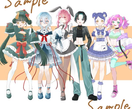 実績作りにつき今なら半額で！立ち絵描きます 自分だけの特別なお姿・キャラクターが欲しい方へ！ イメージ1