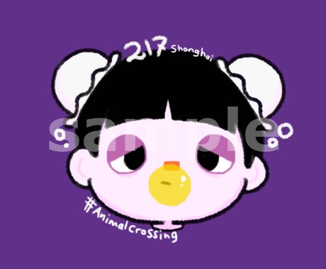 SNS用アイコンイラスト描きます かわいいオリジナルアイコン作成します イメージ2