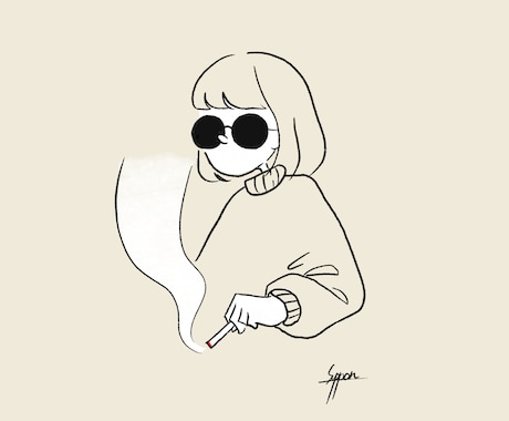 おしゃれかつ可愛らしいイラストを描きます Instagramのアイコンなどにおすすめです！ イメージ1