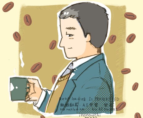 イメージ似顔絵作成します お好きなポーズのイメージ似顔絵を作成します。 イメージ2