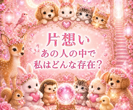 霊視【片思い】あの人の中で私は今どんな存在か視ます 知りたい今にサクッと本音と距離感を霊視／霊感タロットで視ます イメージ1