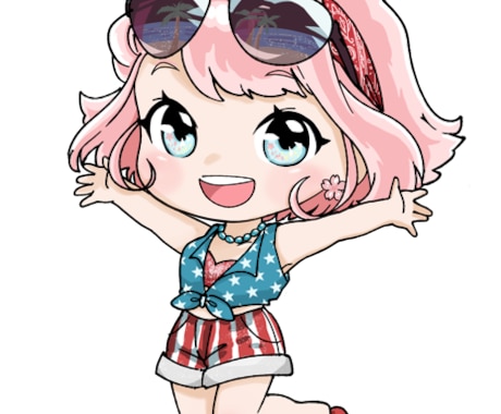 可愛くポップなミニキャラ描きます 柔軟に対応！こちらのミニキャラならお急ぎ(3日以内)も無料！ イメージ1