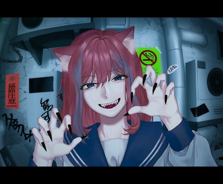 動画のサムネイルイラストを制作します 歌ってみた、配信などのサムネイルに イメージ1