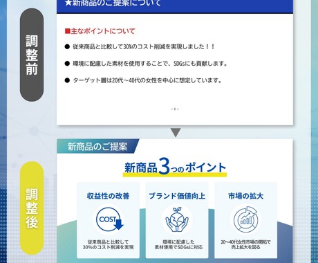 伝わる資料制作│プレゼン・提案書の資料作ります 制作会社経験×1,000枚以上の実績！心を動かす資料デザイン イメージ2