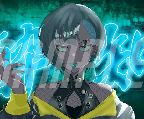 歌ってみたなどサムネイラスト描かせていただきます 歌ってみた動画サムネ作成します！ イメージ2