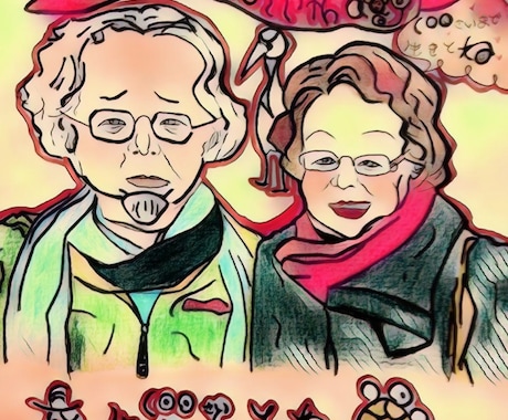 大切な方の似顔絵、メッセージカードを描きます イメージ1