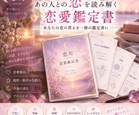 好きなひととの未来を読み解きます この恋、どうすれば幸せになれる？歴13年の恋灯が読み解く イメージ1