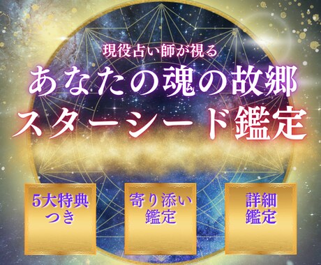 スターシード鑑定・出身星・使命天命を鑑定します 生きづらいエンパスHSPなど…前世の星をリーディングします イメージ1