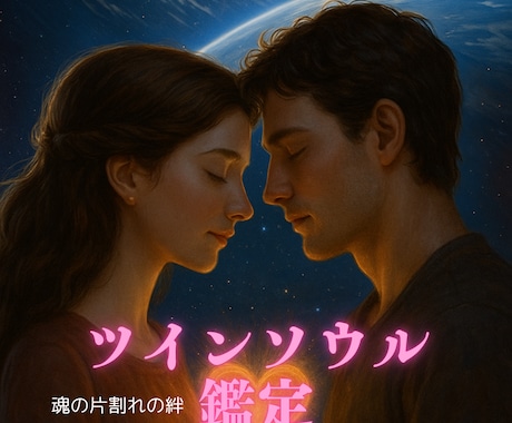 ツインソウル魂の片割れの絆鑑定ます 本当の愛？執着？魂のつながりを鑑定 イメージ1