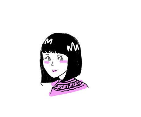SNSアイコン用のシンプル可愛い似顔絵描きます ◉1,000円ポッキリゆるめ似顔絵◉ イメージ2