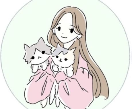 お得にシンプルおしゃれなゆるいイラスト描きます snsアイコン等に。動物も一緒に。商用可能◎テイスト相談可◎ イメージ2