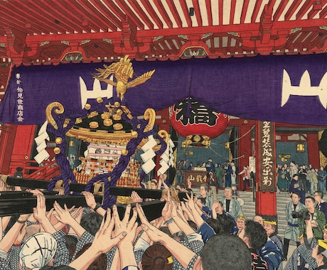 写真を浮世絵風・錦絵風に仕上げます あなたの写真が江戸の一枚に。アイコン・贈り物にも最適です イメージ2