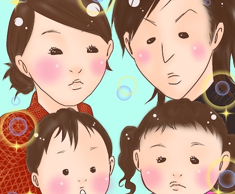 似顔絵書きます ご自身や家族の似顔絵、身内や知人などプレゼントにも！ イメージ1