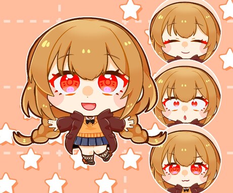 SDイラスト・デフォルメイラストを描きます もちもちしたイラストをお描きします イメージ2