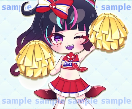 キュートで目を惹き付けるSDイラストお描きします 等身が低いSDキャラやミニキャラをお描きします！ イメージ2