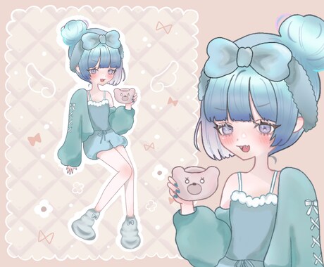 修正何度でもOK！可愛いイラストをお描きします SNSアイコン・ヘッダー・サムネ・立ち絵など イメージ1