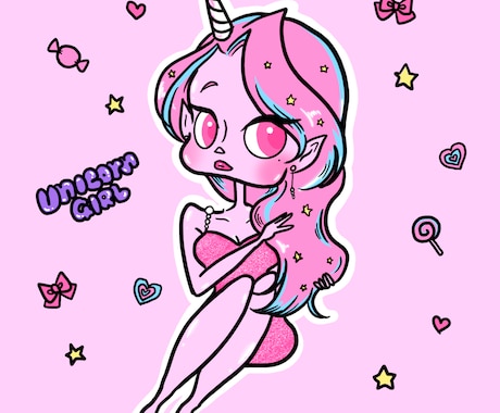 海外風のポップで可愛いキャラクター作成します 可愛くてユニークなキャラクター、ポップで海外風のテイスト！ イメージ2