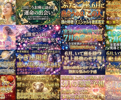 占い・恋愛特化|YouTubeサムネイル制作します 本気の鑑定が、軽く見られないデザインに イメージ2