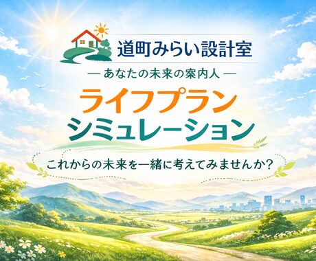 将来のお金の不安を、数字で“見える化”します 「詳細版ライフプラン」のシミュレーション結果をお渡し イメージ1