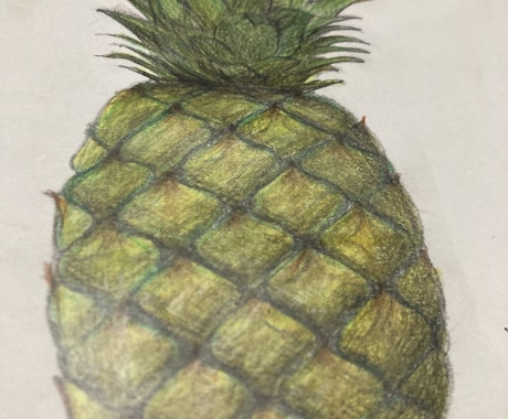 絵を描いたので出品します 可もなく不可もないパイナップルの絵 イメージ2