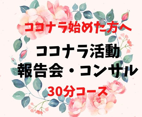 初心者向け 報告会 ココナラ活動のアドバイスします ココナラ 報告会 今日の気づき 明日へと繋ぐ贅沢30分 イメージ1