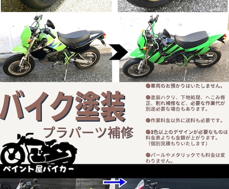 バイクのパーツ、タンク、カスタムペイント承ります 全国対応。事前のご要望はいくらでもお聞き致します。