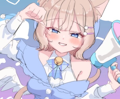 かわいい女の子のキャラクターイラストを制作します 配信アプリのアイコン、サムネ、立ち絵などにお使いください イメージ2