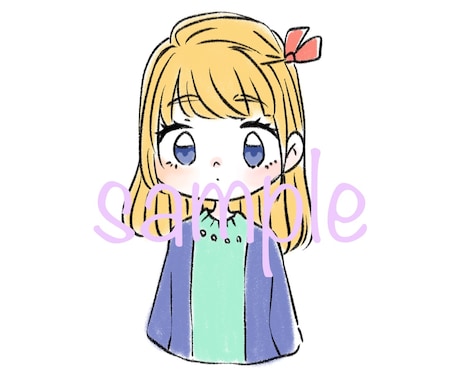 可愛さ抜群！ふんわり印象のイラストお描きします アイコンだけでなく挿絵にも幅広く対応！ イメージ2