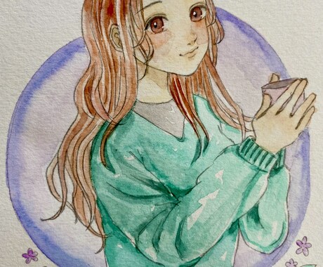 オリジナルの水彩手描きイラスト描きます アナログ・水彩好きな方はぜひ。 イメージ2