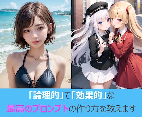 生成AIのプロンプトの超効果的な選び方を提供します プロンプトを根本から理解し、理想の画像を生成できるように！ イメージ1