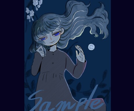 夜の絵、描きます どうかあなたの夜を描かせてください イメージ2