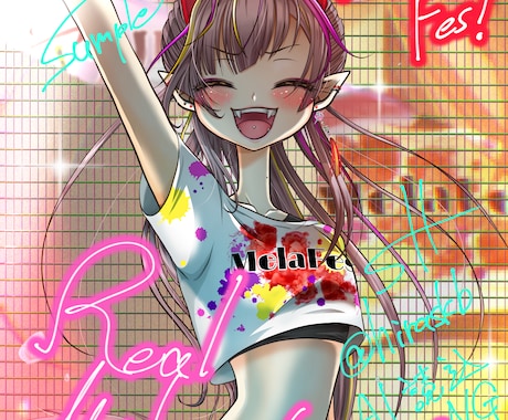 商用可！美麗イラスト✨ご要望に合わせて描きます かわいい笑顔と美しい髪の毛、背景が得意です。繊細な塗り イメージ1