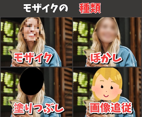 お手軽価格！ 動画や画像のモザイク処理を行います 長い動画でも