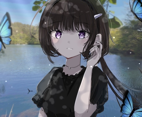 淡くて可愛いタッチで女の子描きます 立ち絵・ミニキャラOK！丁寧かつ迅速な対応を心がけています。 イメージ1